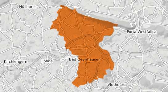 Mietspiegelkarte Bad Oeynhausen